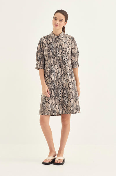 Verge - Acrobat Serpent Nori Dress