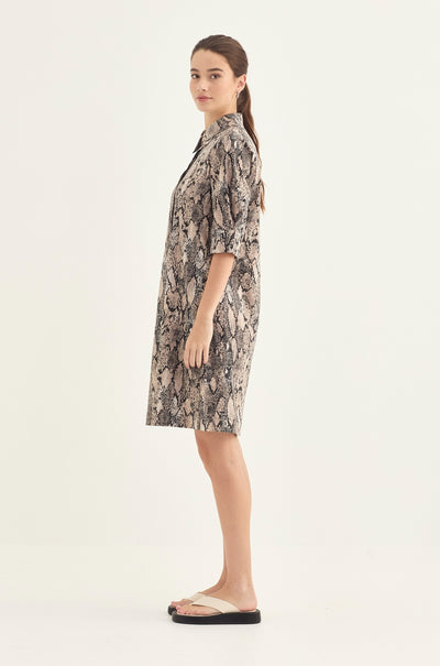 Verge - Acrobat Serpent Nori Dress