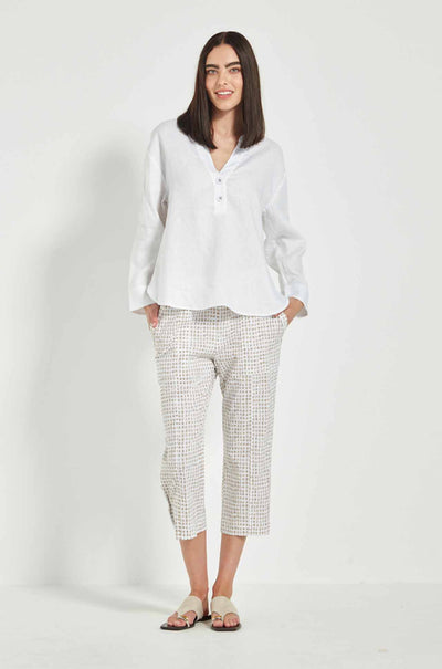Verge - Acrobat Tile Cargo Short in Bark Print