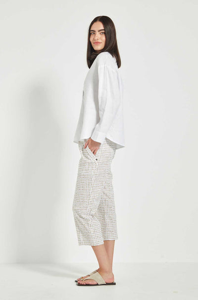 Verge - Acrobat Tile Cargo Short in Bark Print