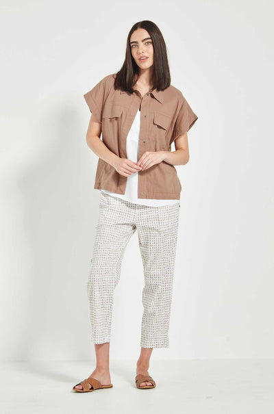 Verge - Acrobat Tile Pant in Bark Print