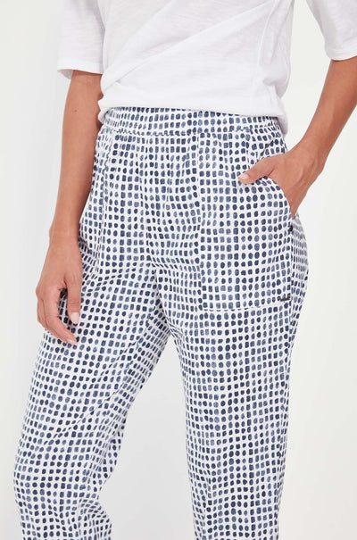 Verge - Acrobat Tile Pant in Denim Print