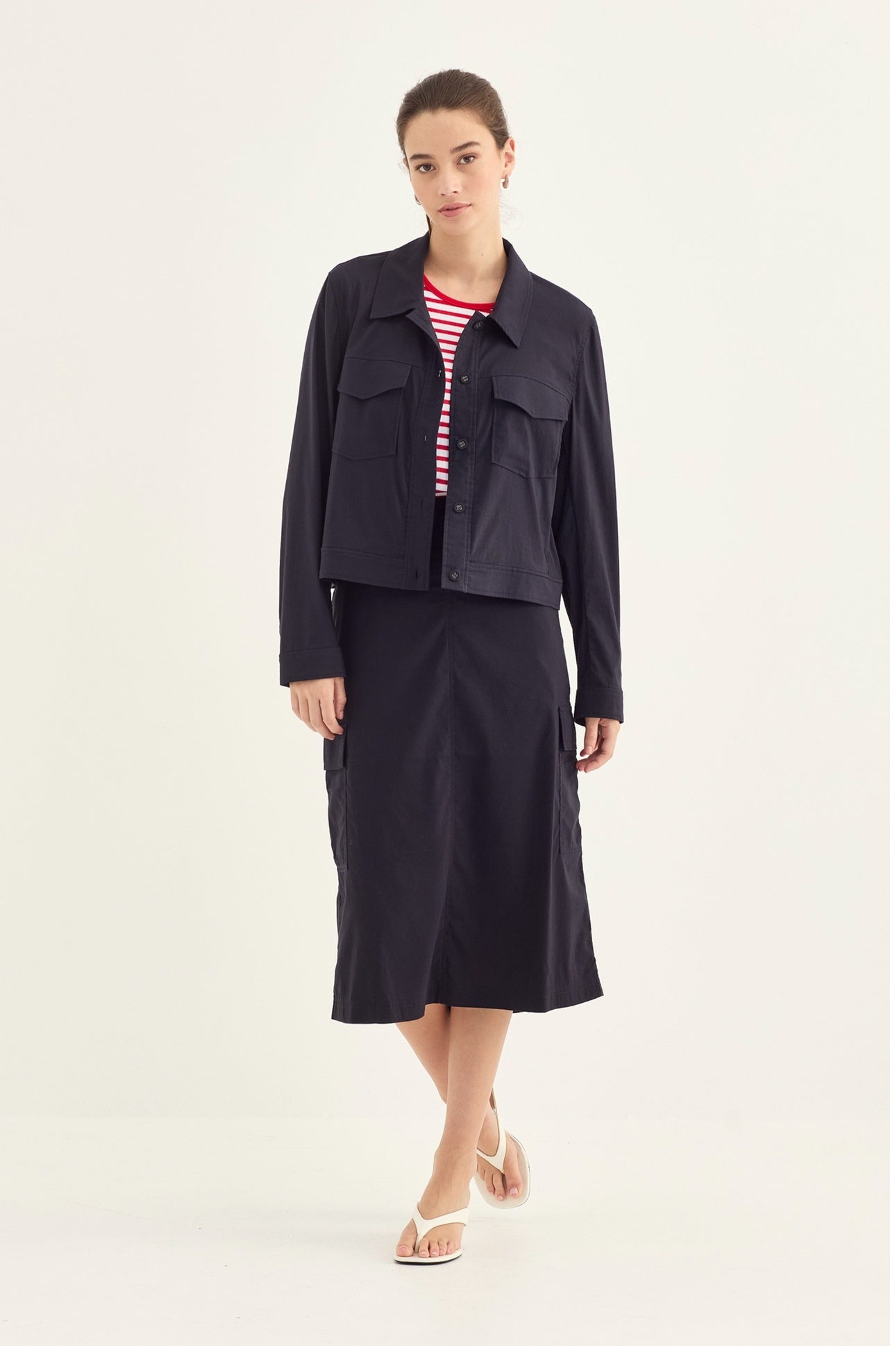 Verge - Acrobat Porter Skirt in French Ink