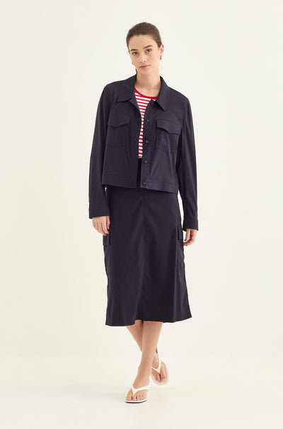 Verge - Acrobat Porter Skirt in French Ink
