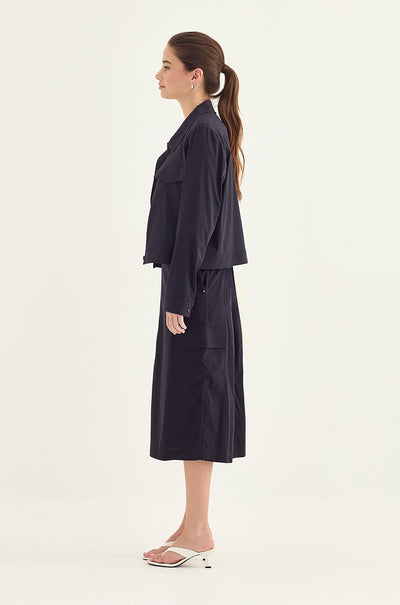 Verge - Acrobat Porter Skirt in French Ink