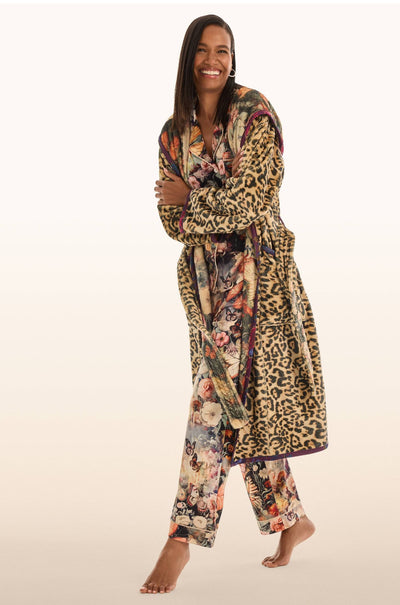 Johnny Was - Aditi Reversible Cozy Robe in Leopard
