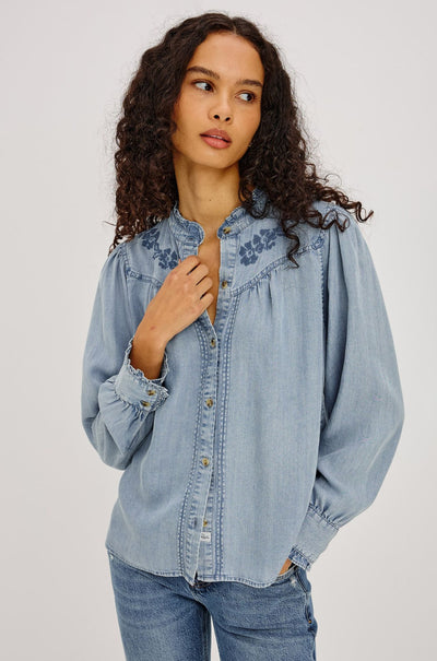 Rails - Alanna LS Top in Medium Cloud Wash