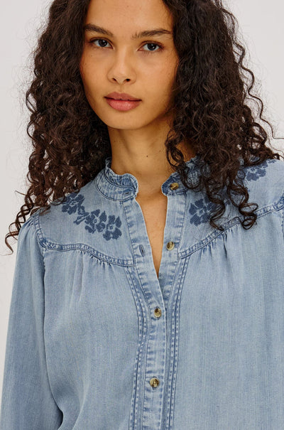Rails - Alanna LS Top in Medium Cloud Wash