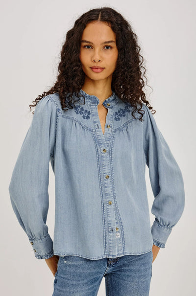 Rails - Alanna LS Top in Medium Cloud Wash
