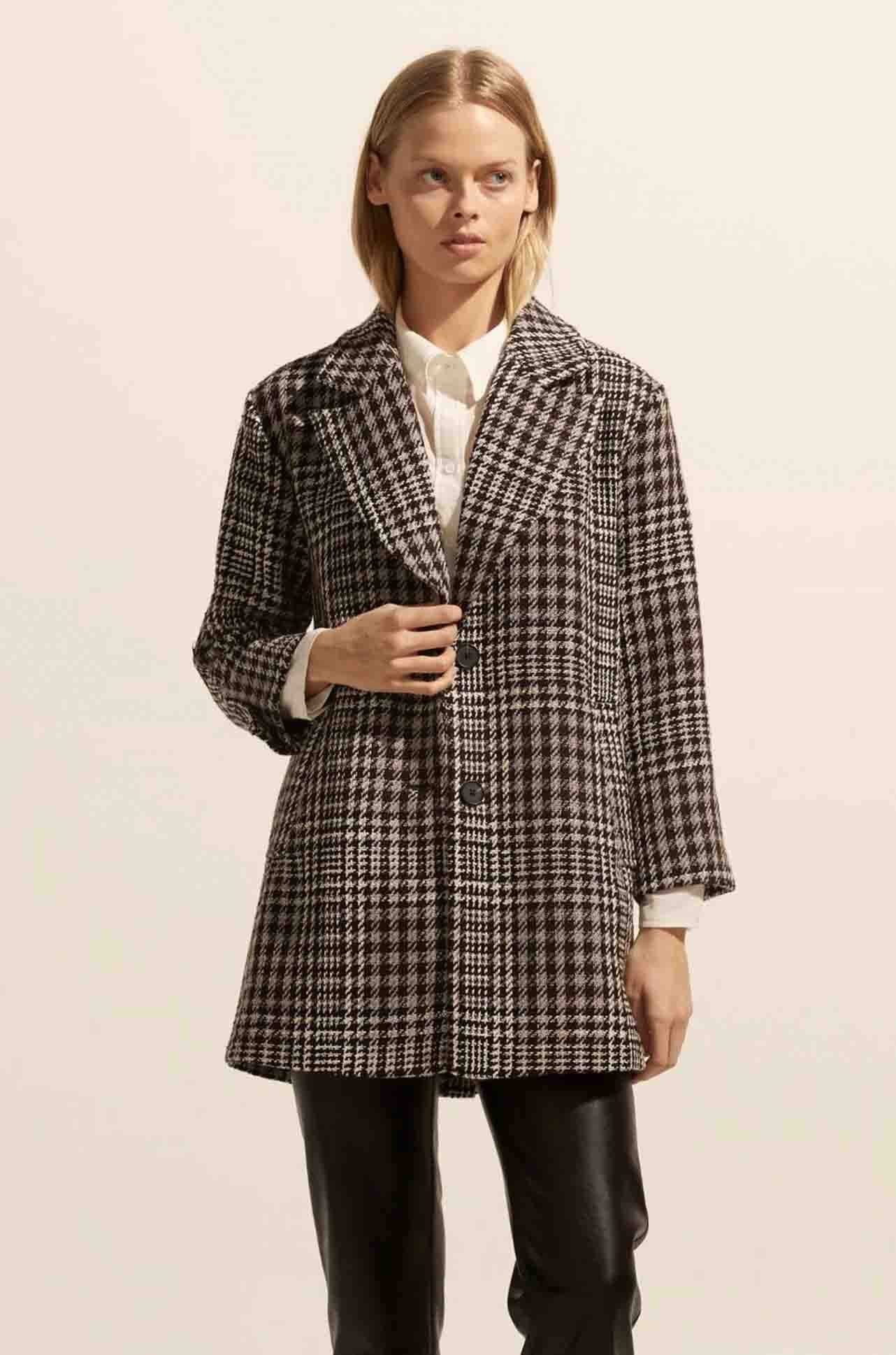 Alight Coat in Check Bouclé Alight Coat in Check Bouclé