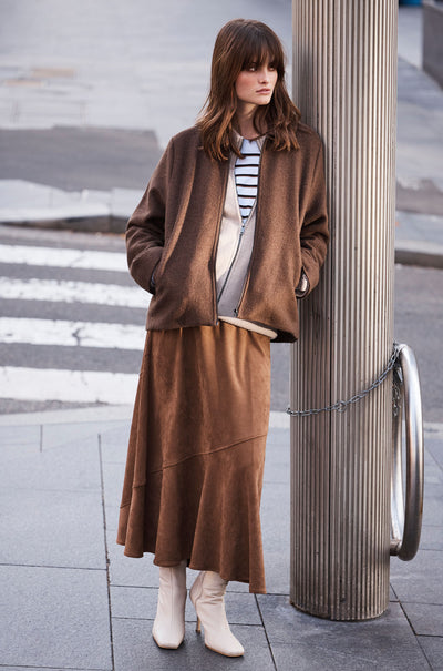 Verge - Alina Skirt in Caramel