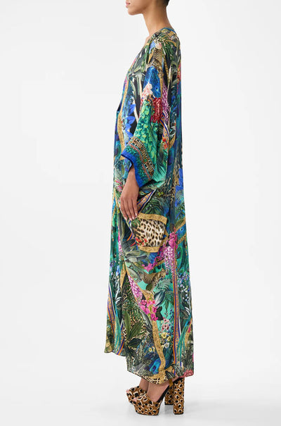 Camilla - Animal Alchemy Pierced V-Neck Kaftan