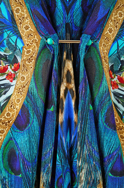 Camilla - Animal Alchemy Pierced V-Neck Kaftan