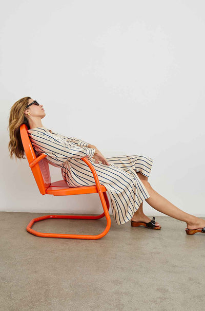 Rails - Anina Midi Dress in Ceramic Navy Stripe