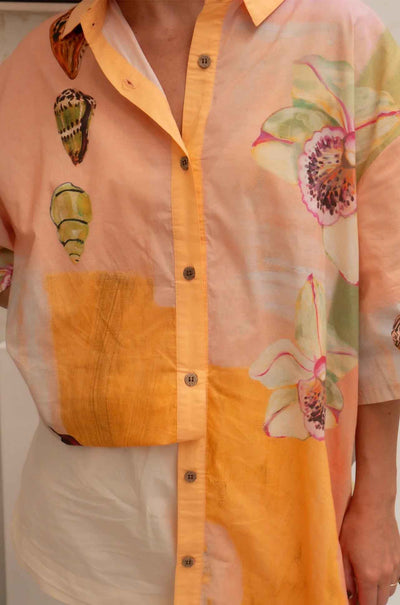 Wandering Folk - Annie Everingham Over Swim Shirt in Pastel Sea