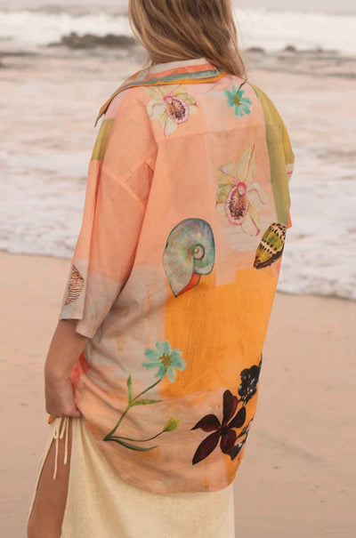 Wandering Folk - Annie Everingham Over Swim Shirt in Pastel Sea