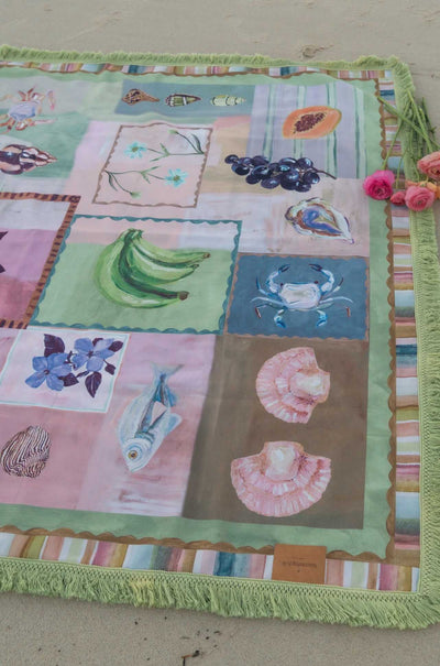 Wandering Folk - Annie Everingham Picnic Rug