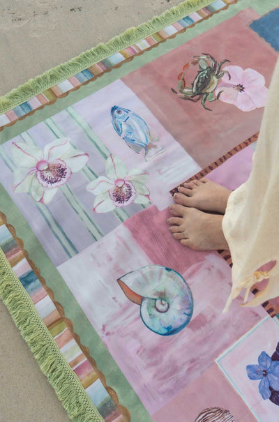 Wandering Folk - Annie Everingham Picnic Rug