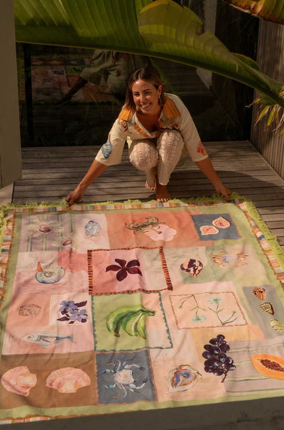 Wandering Folk - Annie Everingham Picnic Rug