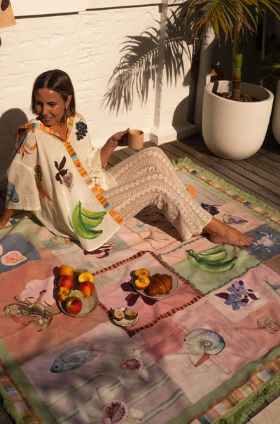 Wandering Folk - Annie Everingham Picnic Rug