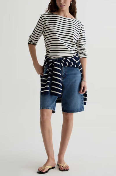 AG Jeans - Annie Tee in Powder Pacific Navy