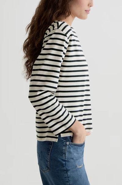 AG Jeans - Annie Tee in Powder Pacific Navy