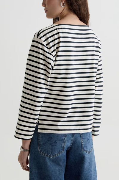 AG Jeans - Annie Tee in Powder Pacific Navy