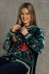 Johnny Was - Ashira Velvet Snap Front Bomber Jacket
