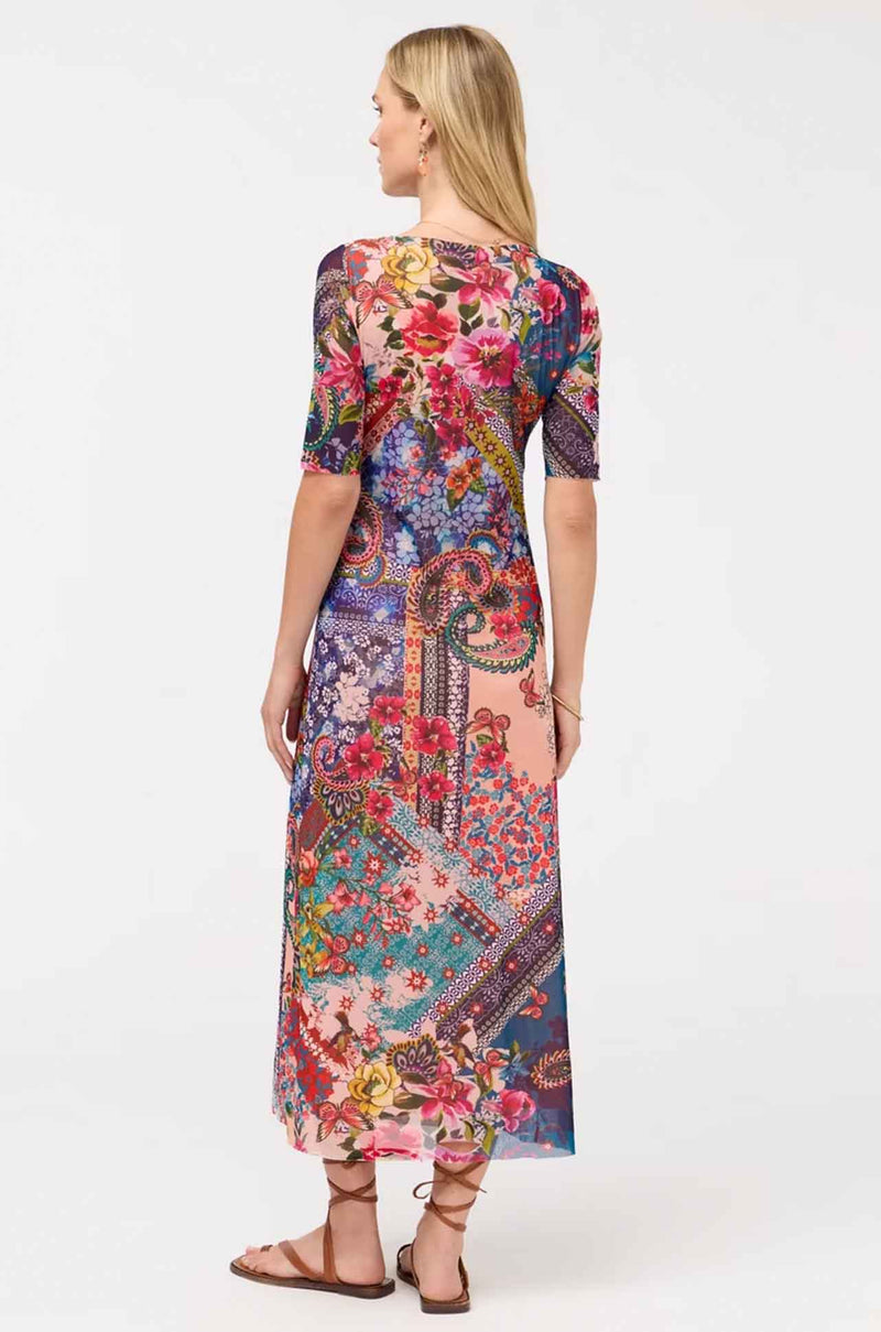 Johnny Was - Astrid Mesh Midi Dress in Evie
