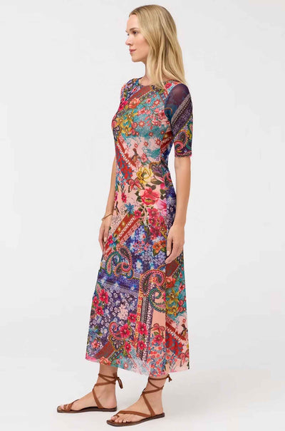 Johnny Was - Astrid Mesh Midi Dress in Evie