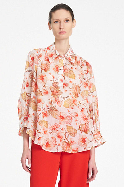 Mela Purdie - Atrium Top in Herbarium Linen Voile