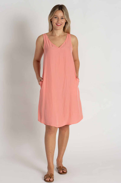 Mela Purdie - Audrey Dress in Peach