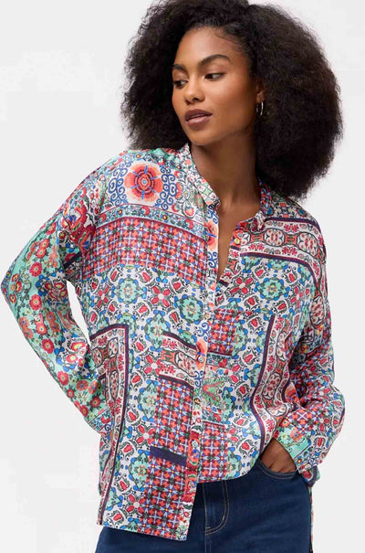 Johnny Was - The Audrey Oversized Blouse in Selia