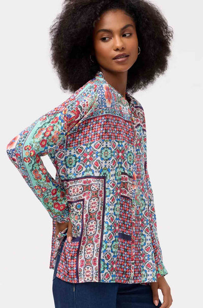 Johnny Was - The Audrey Oversized Blouse in Selia