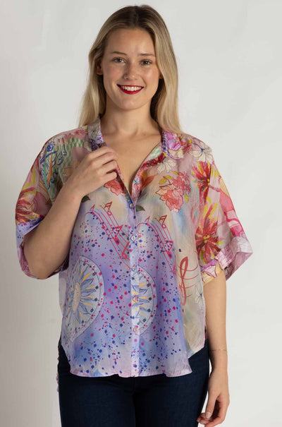 Johnny Was - The Audrey Short Sleeve Shirt in Cindy