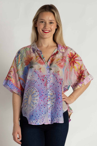 Johnny Was - The Audrey Short Sleeve Shirt in Cindy