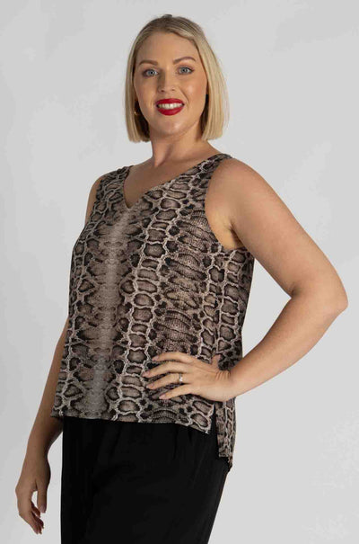 Mela Purdie - Audrey Slip in Safari Python