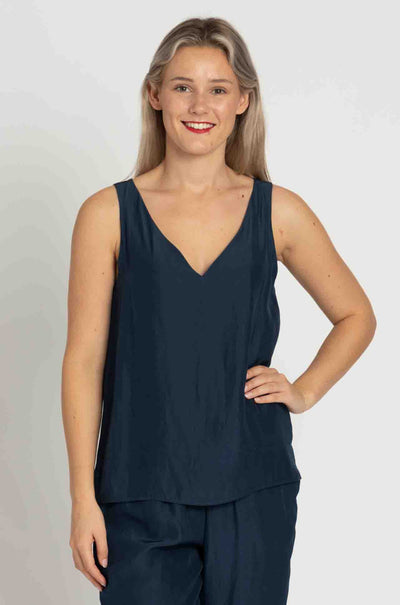 Mela Purdie - Audrey Tank in Beluga Mache