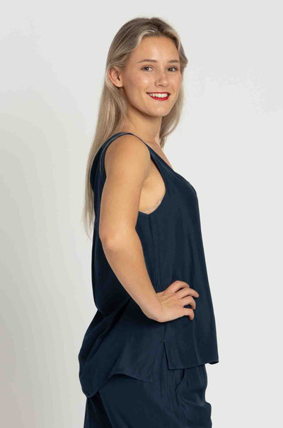 Mela Purdie - Audrey Tank in Beluga Mache