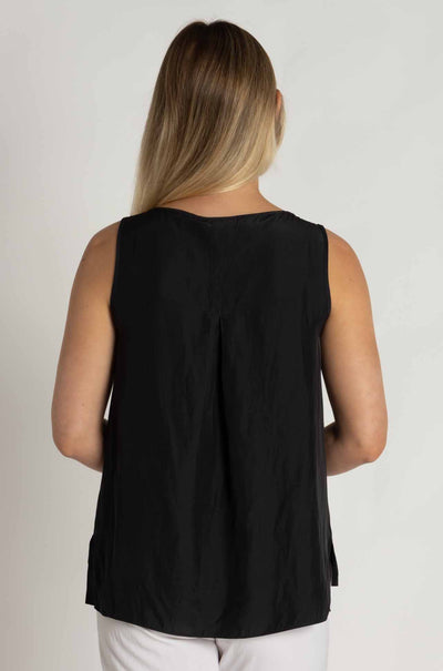 Mela Purdie - Audrey Tank in Mache in Carbon