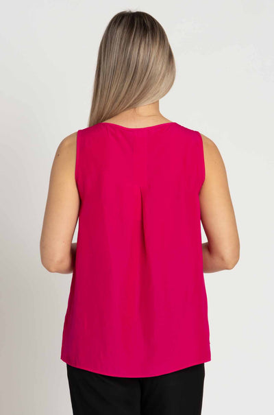 Mela Purdie - Audrey Tank in Cerise Mache
