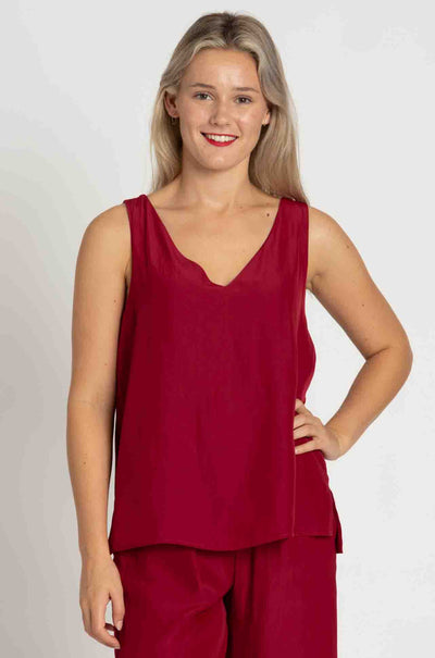 Mela Purdie - Audrey Tank in Mache in Chilli
