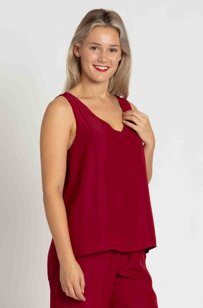 Mela Purdie - Audrey Tank in Mache in Chilli