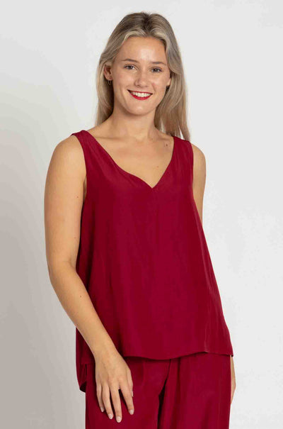 Mela Purdie - Audrey Tank in Mache in Chilli