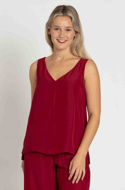 Mela Purdie - Audrey Tank in Mache in Chilli