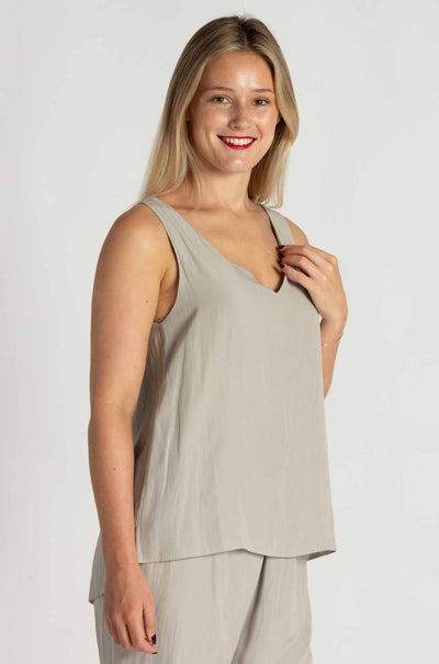 Mela Purdie - Audrey Tank in Mache in Putty