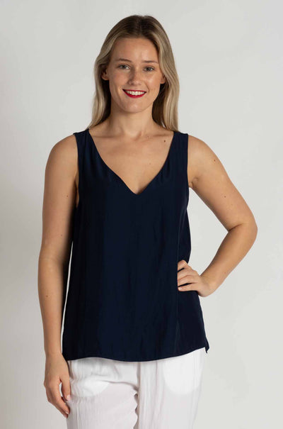 Mela Purdie - Audrey Tank in Sapphire Mache