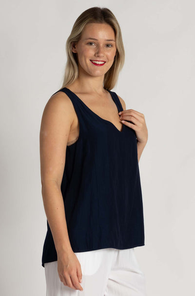 Mela Purdie - Audrey Tank in Sapphire Mache