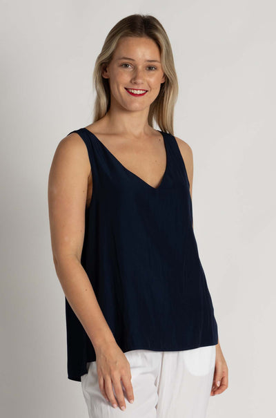 Mela Purdie - Audrey Tank in Sapphire Mache