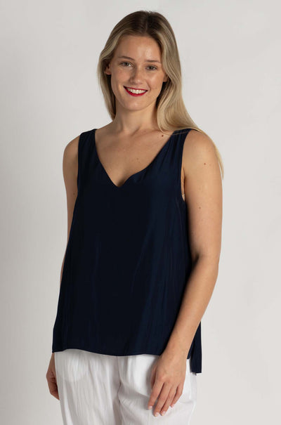 Mela Purdie - Audrey Tank in Sapphire Mache